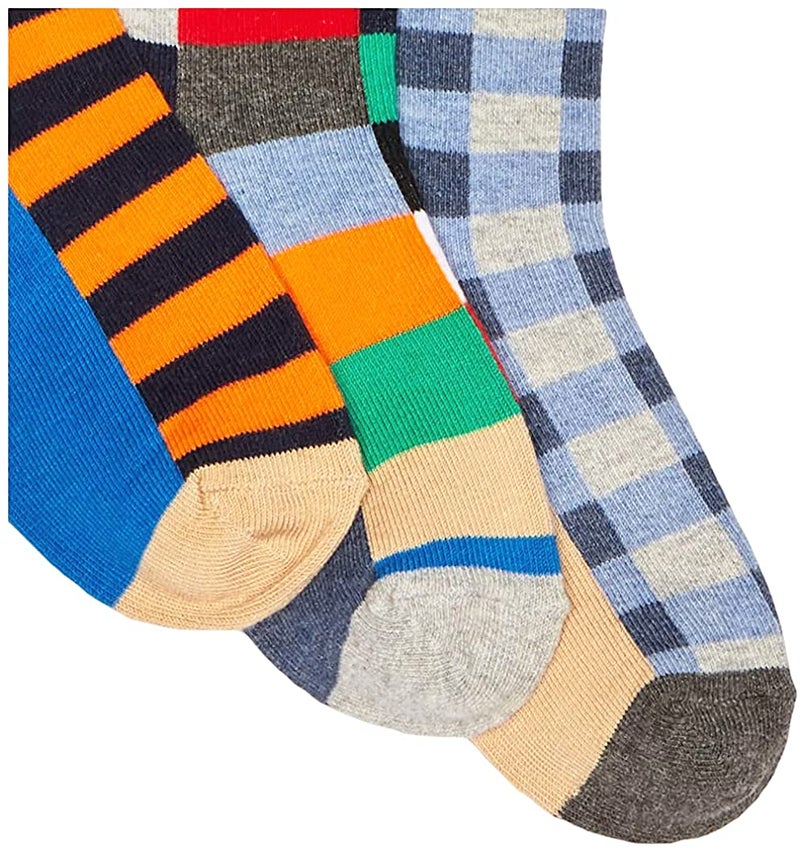 Jefferies Socks boys Fun Colorful Dress Crew 6 Pair Pack Socks, Multi, X-Small US - Image 4